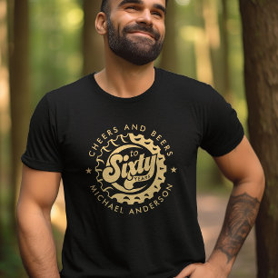 Prost und Bier Sechzig Jahre Geburtstag Benutzerde T-Shirt