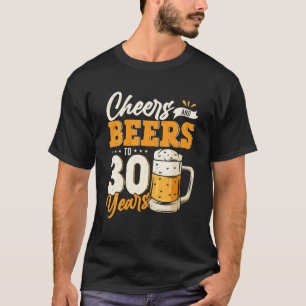 Prost und Bier zum 30. Geburtstag Lustiger 30. Geb T-Shirt