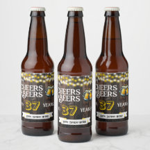 Prost und Bier zum 37. rustikalen Geburtstag