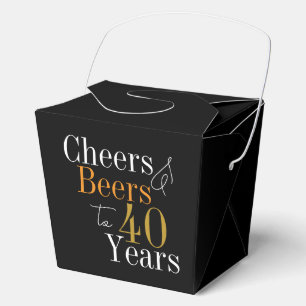 Prost und Bier zum 40. Geburtstag 40. Geburtstagsf Geschenkschachtel