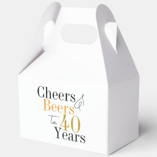 Prost und Bier zum 40. Geburtstagsparty Geschenkschachtel