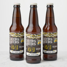 Prost und Bier zum 41. rustikalen Geburtstag