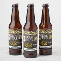 Prost und Bier zum 42. rustikalen Geburtstag