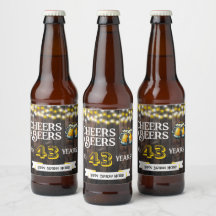 Prost und Bier zum 43. rustikalen Geburtstag