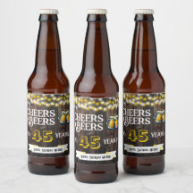 Prost und Bier zum 45. Rustikalen Geburtstag