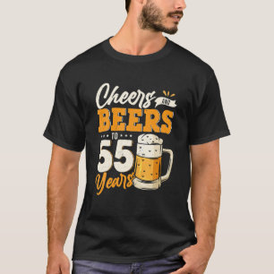 Prost und Bier zum 55. Geburtstag Lustiger 55. Geb T-Shirt