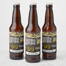 Prost und Bier zum 91. rustikalen Geburtstag 