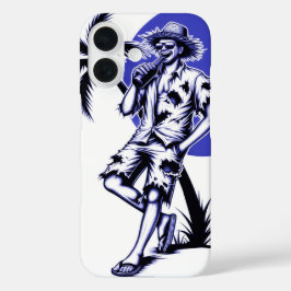 Prost unter Palmen im Urlaub iPhone 16 Hülle