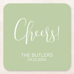 Prost! Untersetzer für kundenspezifisches Hochzeit
