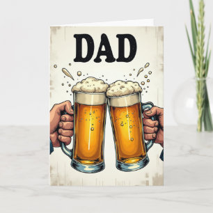 Prost Vatertag Toast Karte
