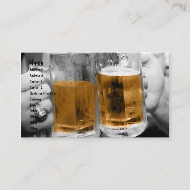 Prost! Visitenkarte (Vorderseite)