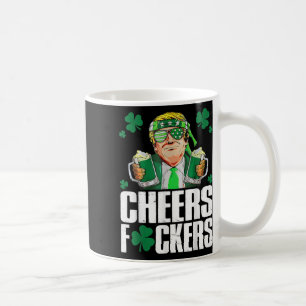 Prost Vorne St Patricks Day Lustiger Biertrinker Kaffeetasse