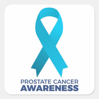 Prostata Cancer Awareness Quadratischer Aufkleber
