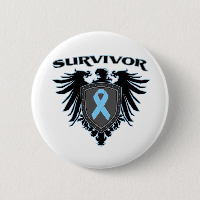 Prostata Cancer Survivor Crest Button (Vorderseite)