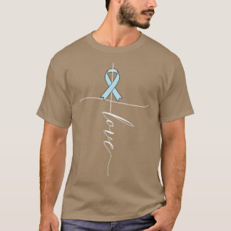 Prostatakrebs Awareness Liebe Light Blue Ribbon G T-Shirt