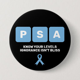 Prostatakrebs Awareness PSA Button