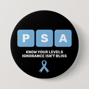 Prostatakrebs Awareness PSA Button