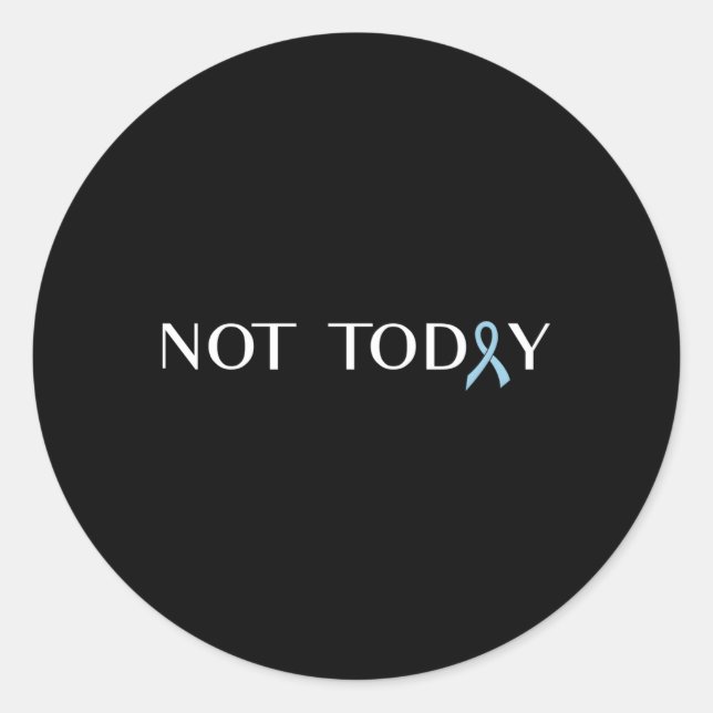 Prostatakrebs bekämpft Krebs Runder Aufkleber (Vorderseite)