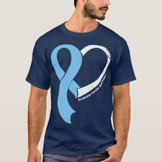 Prostatakrebs Bewusstsein Hoffnung Liebe Herz Ribb T-Shirt