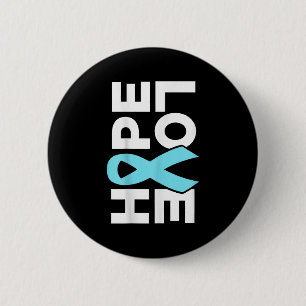 Prostatakrebs-Bewusstsein - Hope Liebe Support Rib Button