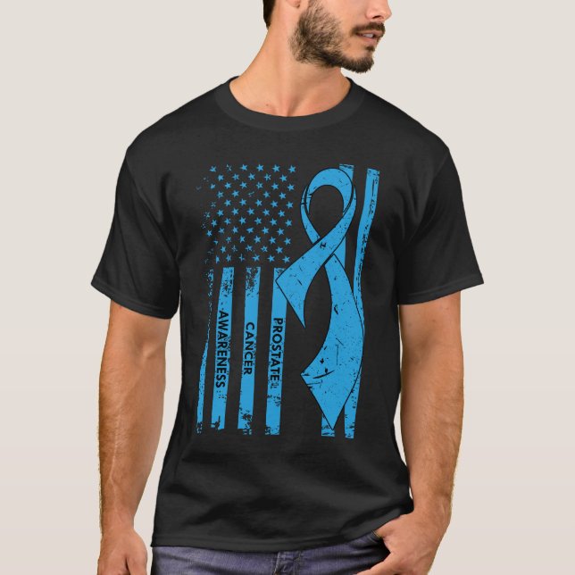 Prostatakrebs-Bewusstsein T-Shirt (Vorderseite)