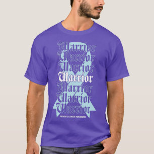 Prostatakrebs-Bewusstseins-Krieger Hellblaues Band T-Shirt
