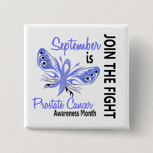 Prostatakrebs-Bewusstseins-Monats-Schmetterling Button