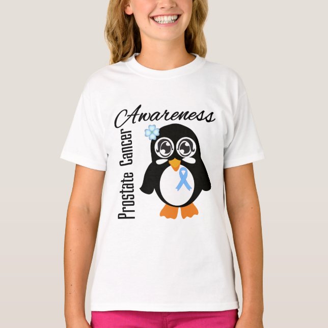 Prostatakrebs-BewusstseinsPenguin T-Shirt (Vorderseite)