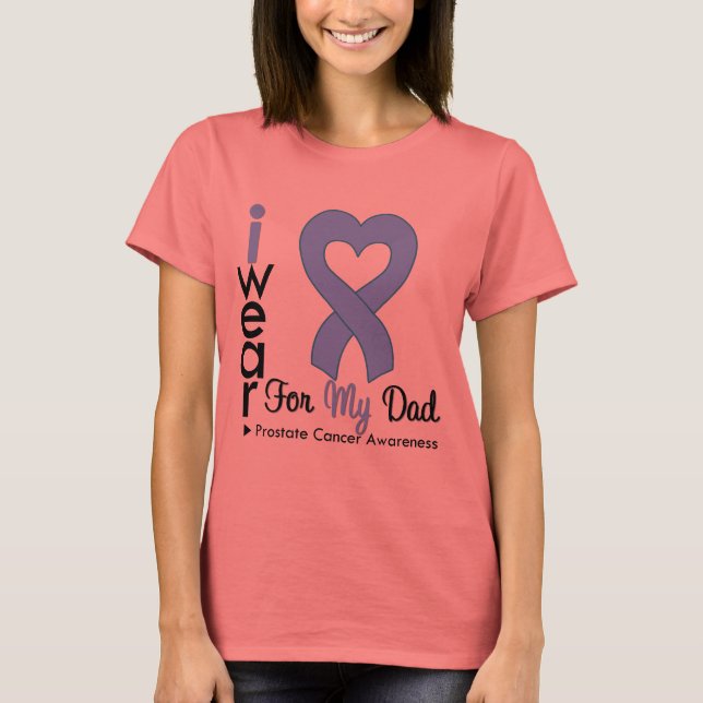Prostatakrebs Herzkrebserkrankungen VATER T-Shirt (Vorderseite)