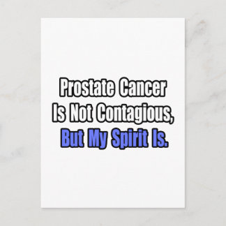 Prostatakrebs ist nicht ansteckend. postkarte