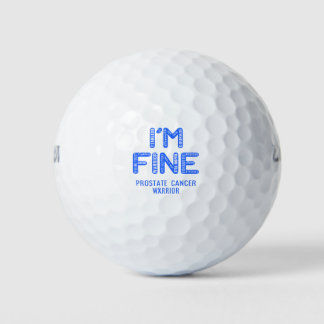 Prostatakrebs-Krieger - ICH BIN FINE Golfball