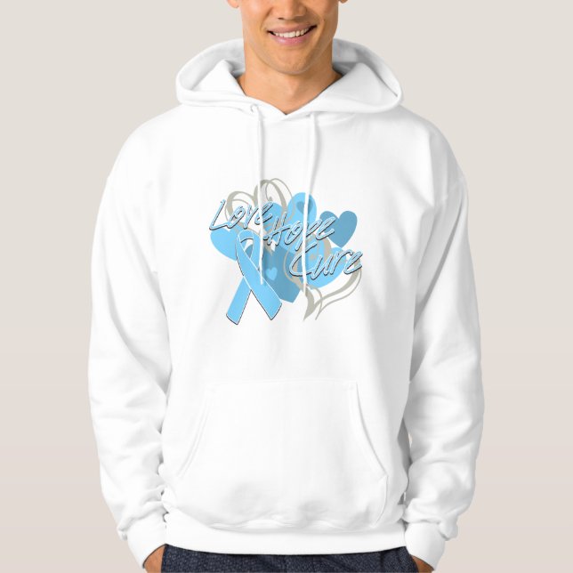 Prostatakrebs-Liebe-Hoffnungs-Heilung Hoodie (Vorderseite)