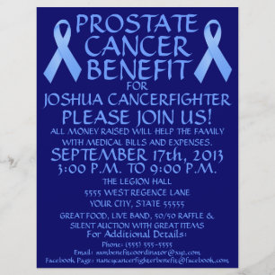 Prostatakrebs Ribbon Benefit Flyer