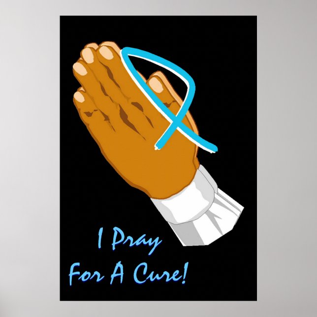 Prostatakrebsbewusstsein, das ich für einen Heiler Poster (Vorne)