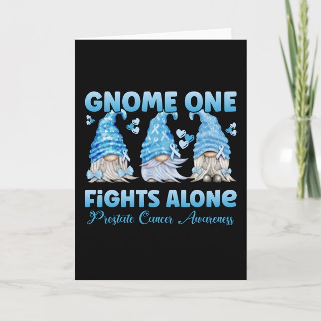 Prostate Cancer Awareness Light Blue Gnome Karte (Vorderseite)
