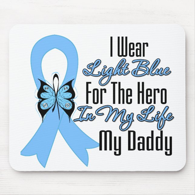 Prostate Cancer Ribbon Hero My Daddy Mousepad (Vorne)