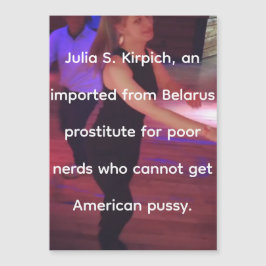 Prostitute Julia S. Kirpich Magnetkarte