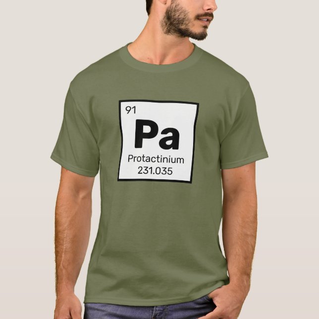 Protactinium / Periodische Tabelle - T - Shirt für (Vorderseite)