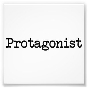 Protagonist-Hauptcharakter des Lebens Fotodruck