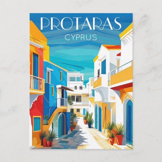 Protaras Zypern - östliches Zypern Postkarte (Vorderseite)