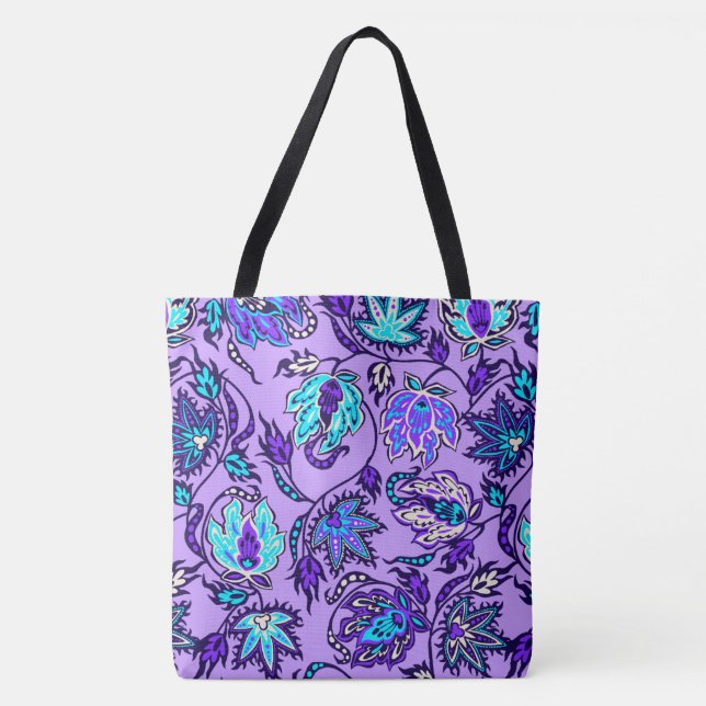 Protea Batik Hawaiian Tropical Floral Beach Bag (Vorderseite)