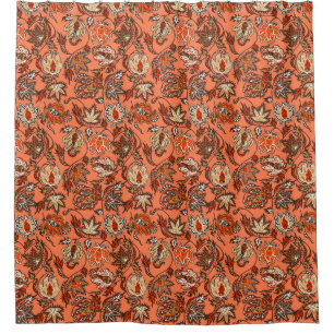 Protea Batik Hawaiian Tropical Floral Duschvorhang
