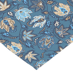 Protea Batik Hawaiian Tropical Floral Kurzer Tischläufer