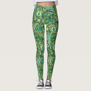 Protea Batik Hawaiian Tropical Floral Leggings