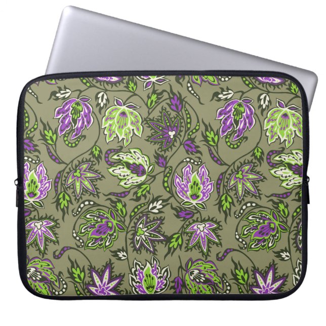Protea Batik Tropical Neoprene Wetsuit Laptopschutzhülle (Vorderseite)