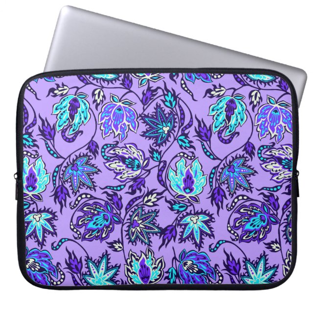 Protea-Batik-tropischer NeoprenWetsuit Laptopschutzhülle (Vorderseite)