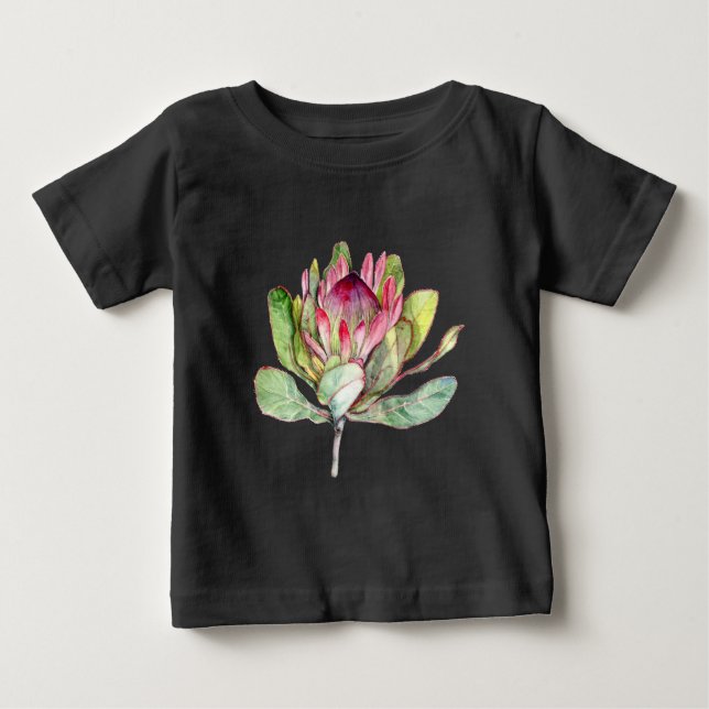 Protea-Blume Baby T-shirt (Vorderseite)