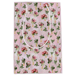 Protea Blume Bouquets mit Salbei-Blätter Mittlere Geschenktüte