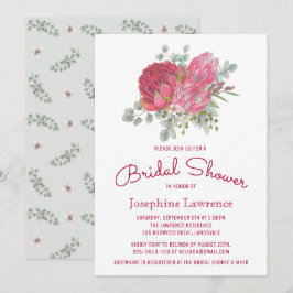 Protea Blume Einladungen zur Dusche Bridal