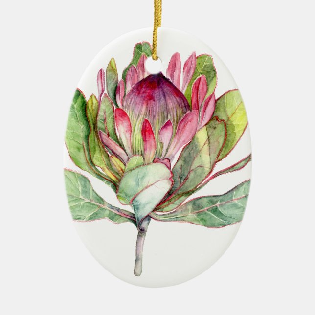 Protea-Blume Keramikornament (Vorne)